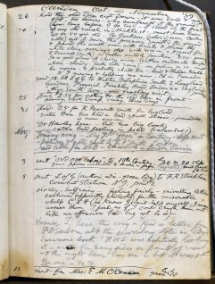 Walt Whitman's daybook, October and November 1889